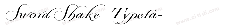 Sword Shake   Typefa字体转换